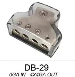 1 In 4 Out Gold-plated 4-channel Off-Road Vehicle Circuit Hub